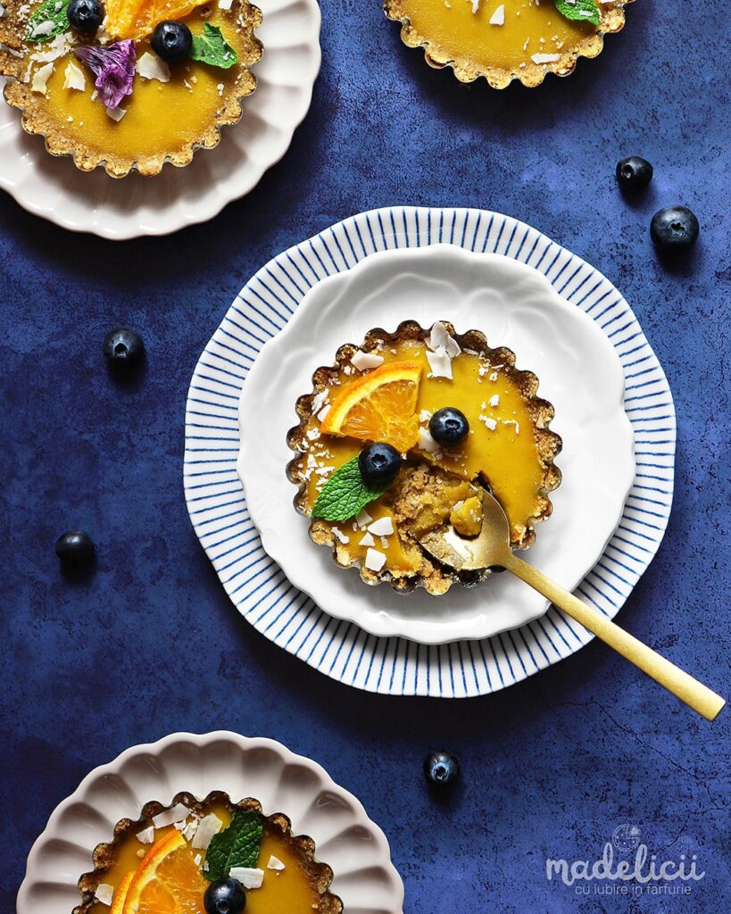 Reteta tarte vegane cu mango si cocos