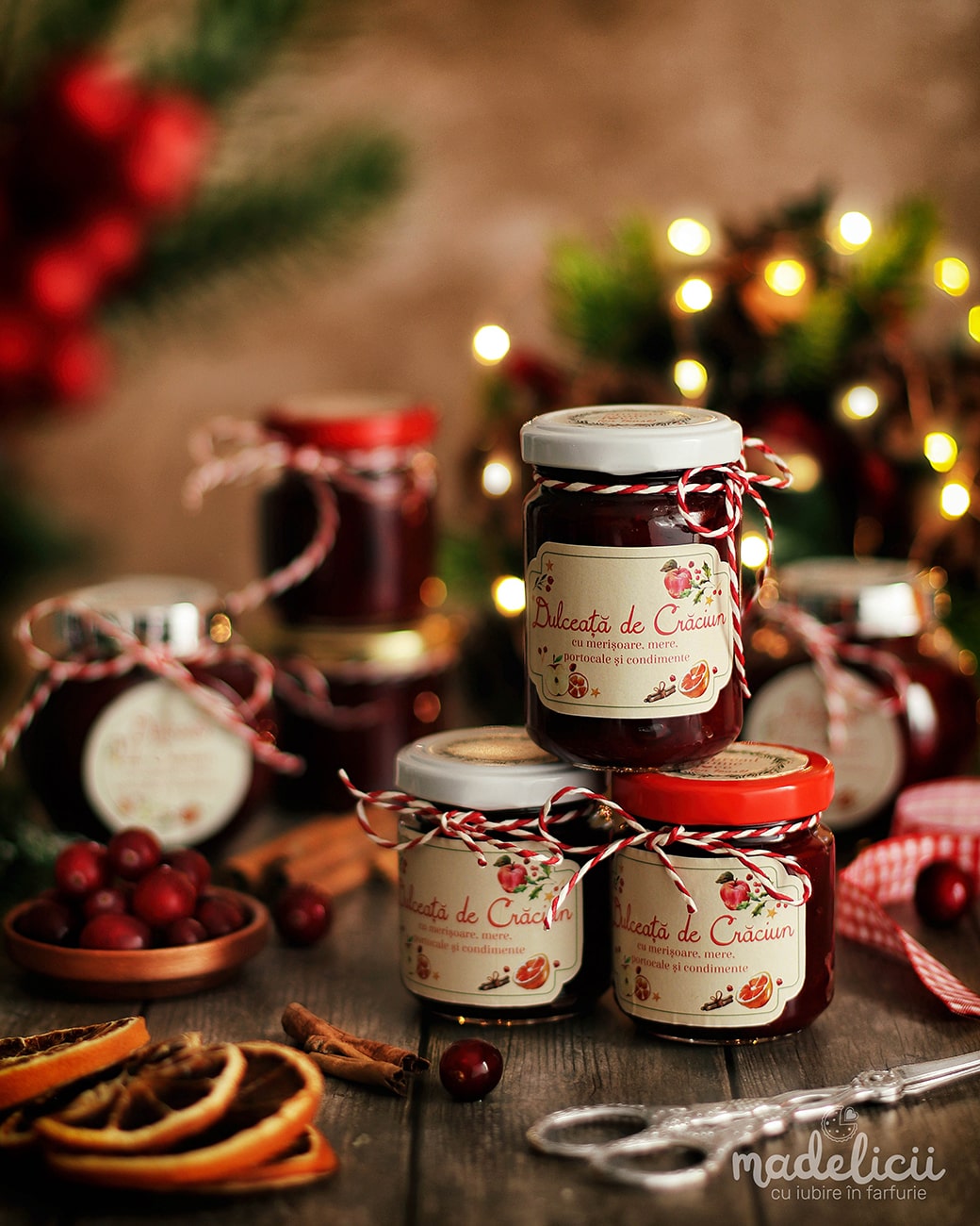 Dulceata de merisoare si portocale