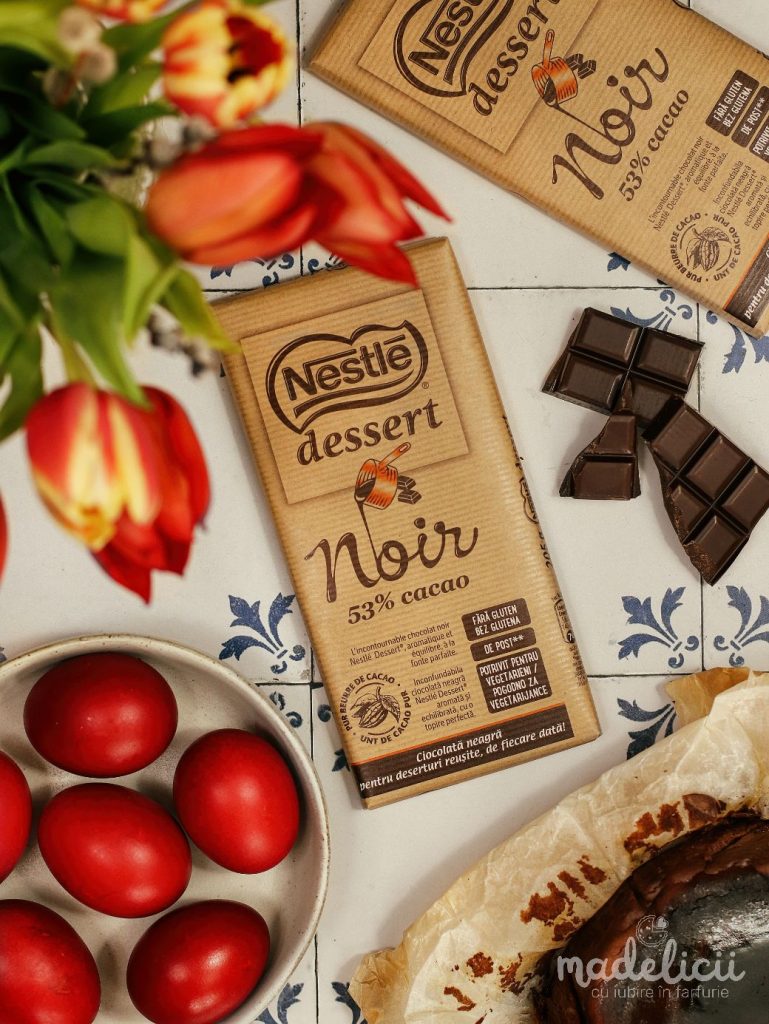 Basque cheesecake cu ciocolata (Burnt Basque Cheesecake)